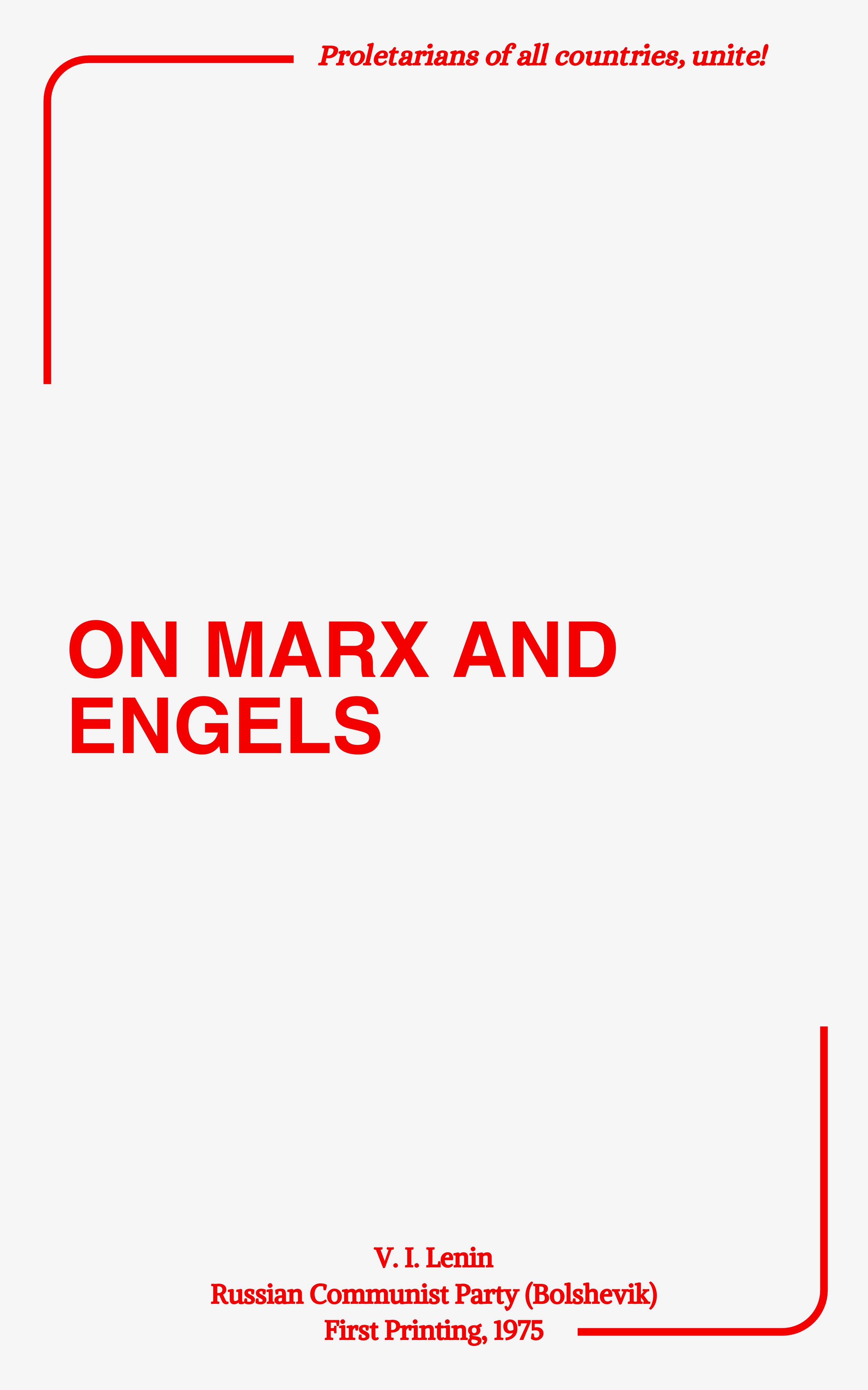 On Marx and Engels